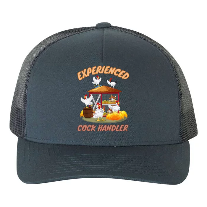 Experienced Cock Handler Funny Chicken Yupoong Adult 5-Panel Trucker Hat