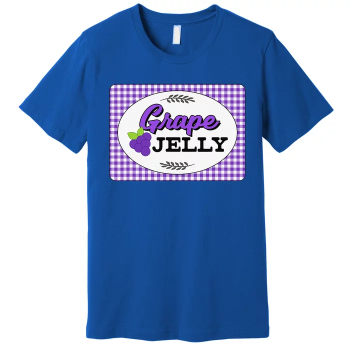 Easy Couples Halloween Costumes Grape Jelly Costume Premium T-Shirt