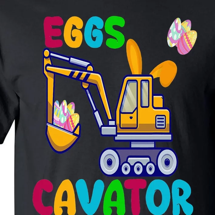 Eggs Cavator Happy Easter Funny Excavator Hunting Egg Tall T-Shirt