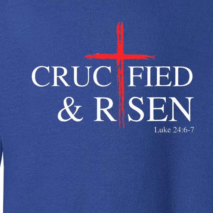 Easter Christian He Is Risen Sun Resurrection Toddler Sweatshirt