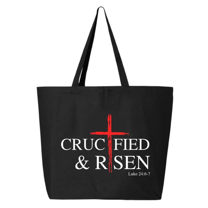 Easter Christian He Is Risen Sun Resurrection 25L Jumbo Tote