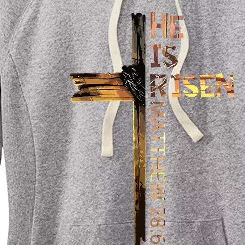 Easter Christian He Is Risen Sun Resurrection Women's Fleece Hoodie