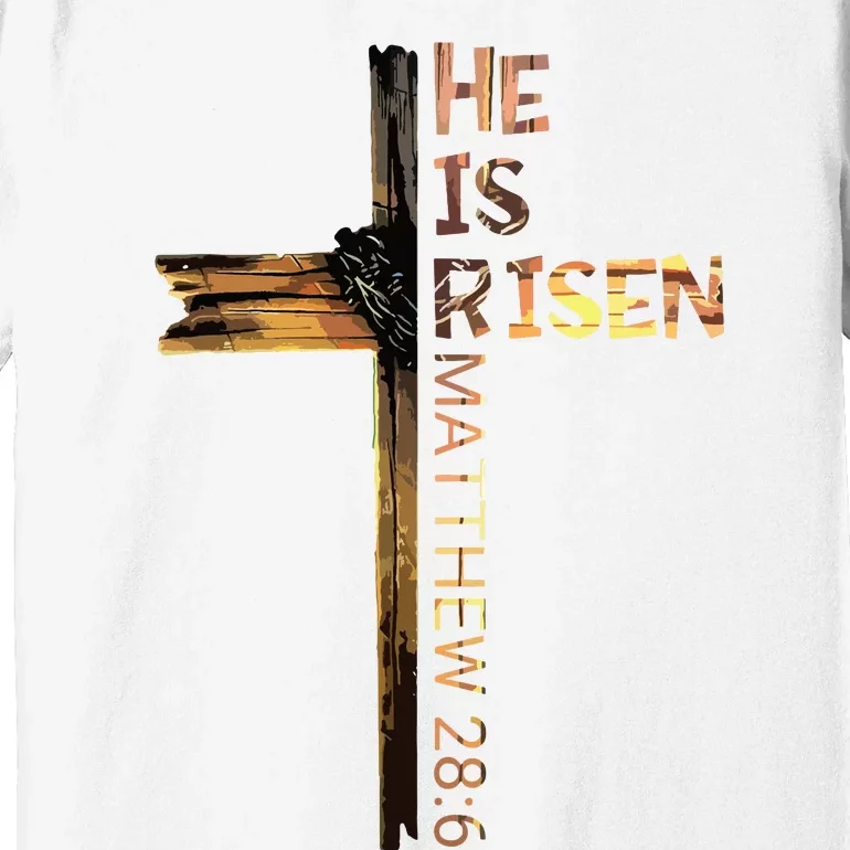 Easter Christian He Is Risen Sun Resurrection Premium T-Shirt