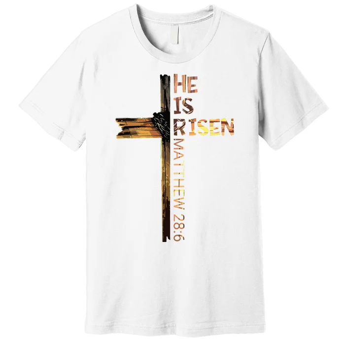 Easter Christian He Is Risen Sun Resurrection Premium T-Shirt