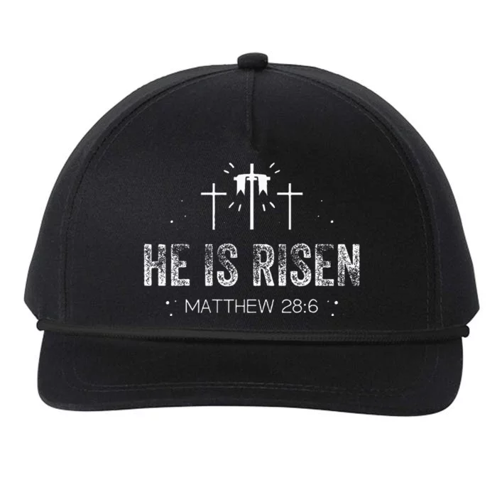 Easter Christian He Is Risen Sun Resurrection Snapback Five-Panel Rope Hat