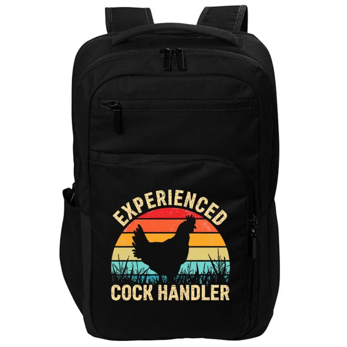 Experienced Cock Handler Funny Chicken Impact Tech Backpack