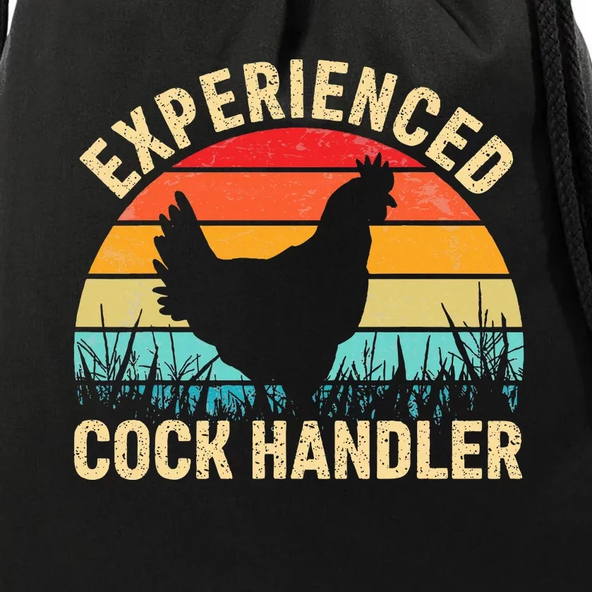 Experienced Cock Handler Funny Chicken Drawstring Bag