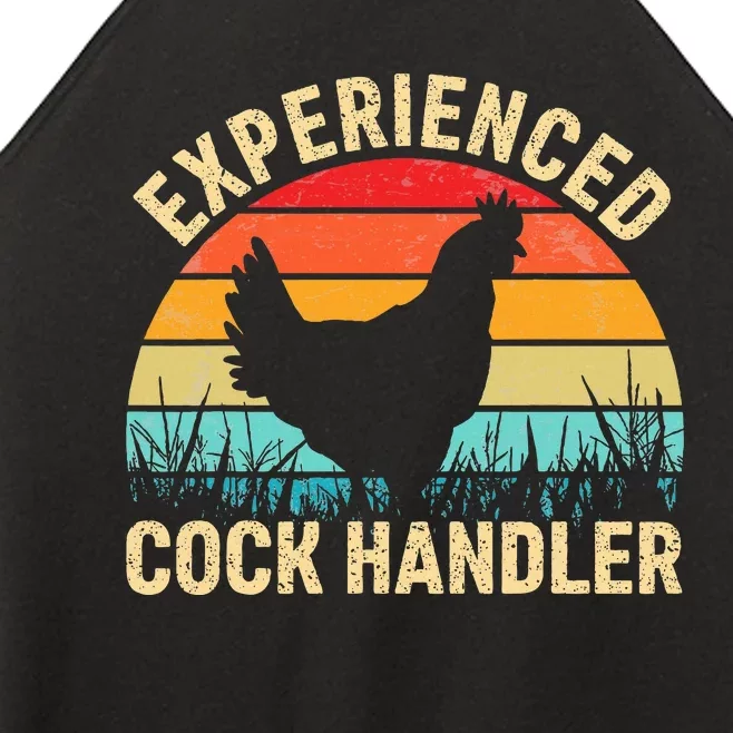 Experienced Cock Handler Funny Chicken Women’s Perfect Tri Rocker Tank