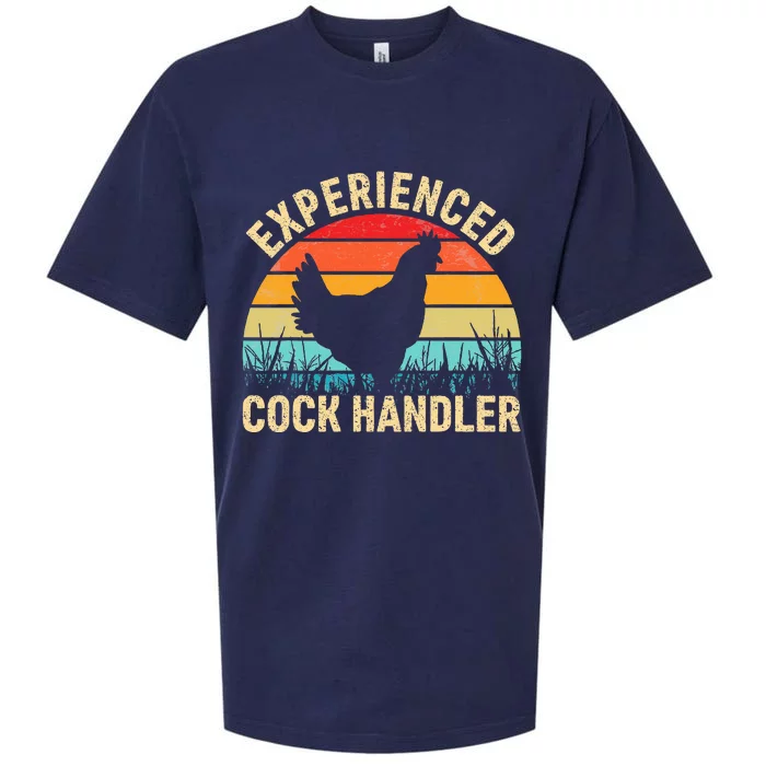 Experienced Cock Handler Funny Chicken Sueded Cloud Jersey T-Shirt