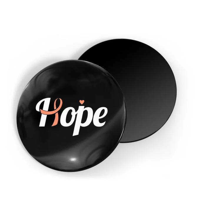 Endometrial Cancer Hope Uterine Cancer Ribbon Awareness Magnet