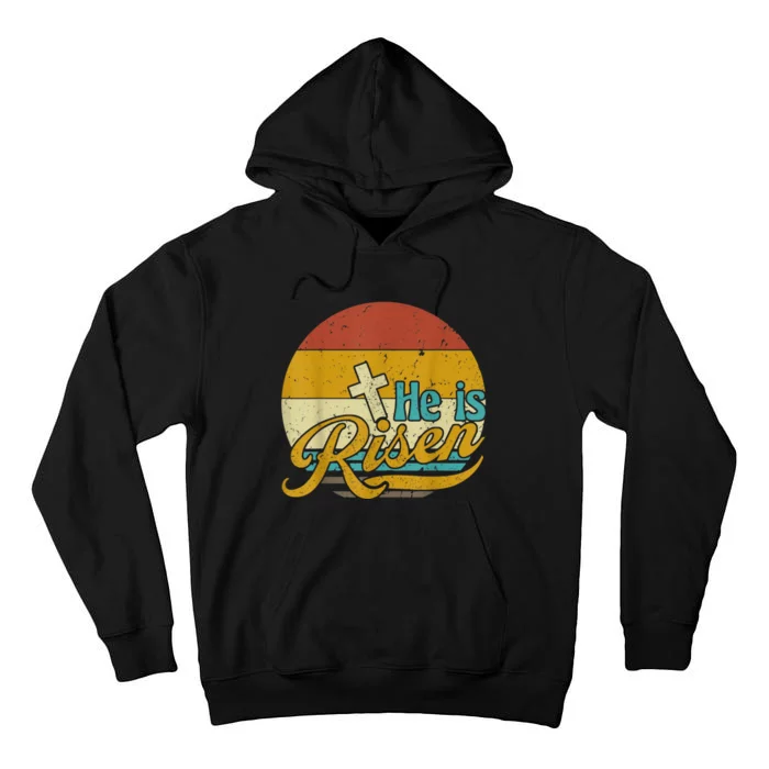 Easter Christian He Is Risen Sun Resurrection Tall Hoodie