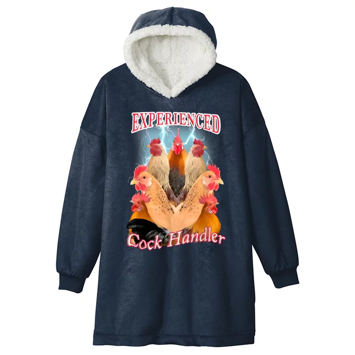 Experienced Cock Handler Hooded Wearable Blanket