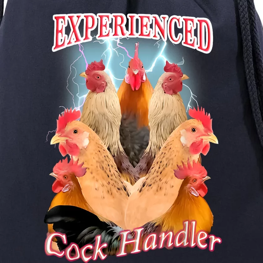 Experienced Cock Handler Drawstring Bag