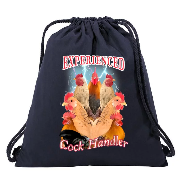 Experienced Cock Handler Drawstring Bag