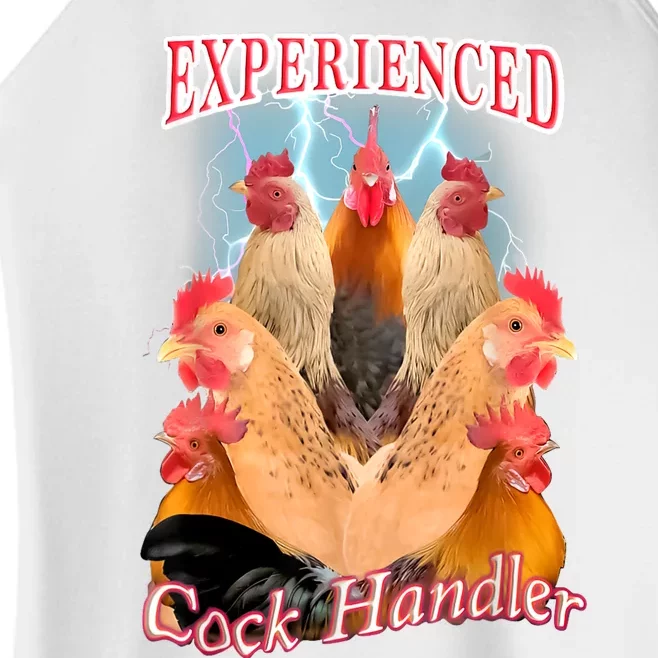 Experienced Cock Handler Women’s Perfect Tri Rocker Tank