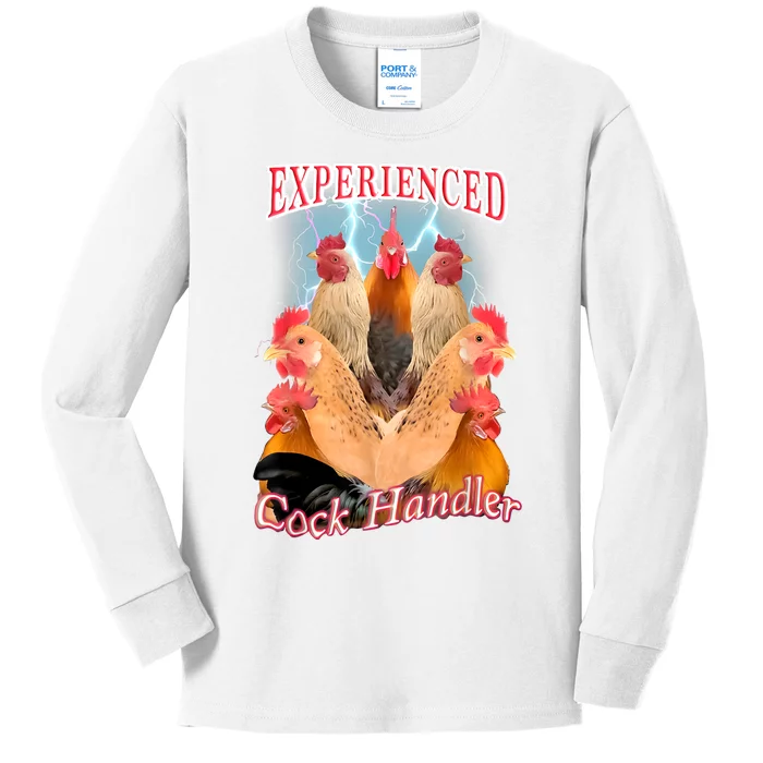 Experienced Cock Handler Kids Long Sleeve Shirt