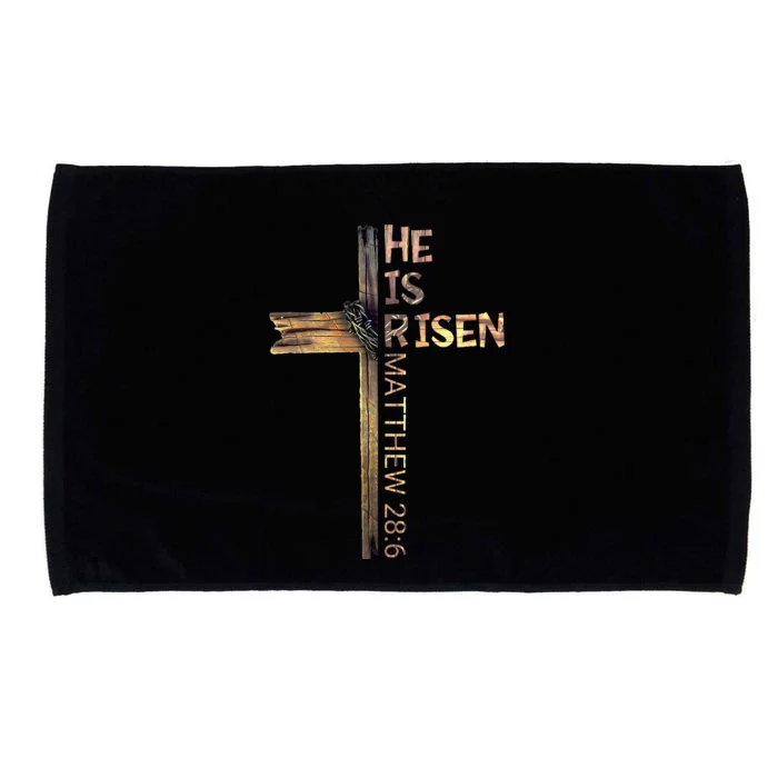 Easter Christian He Is Risen Sun Resurrection Microfiber Hand Towel