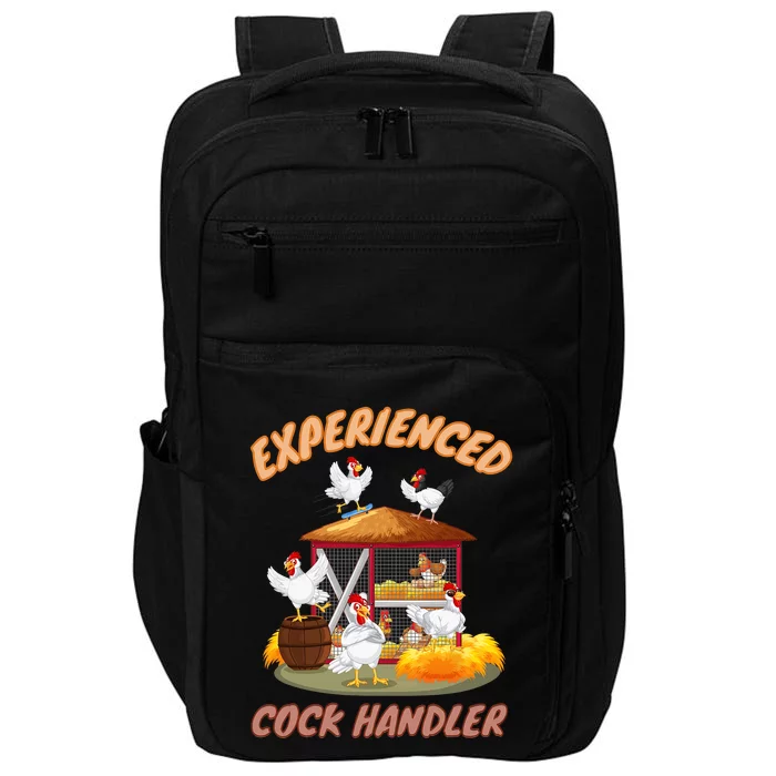 Experienced Cock Handler Funny Chicken Impact Tech Backpack