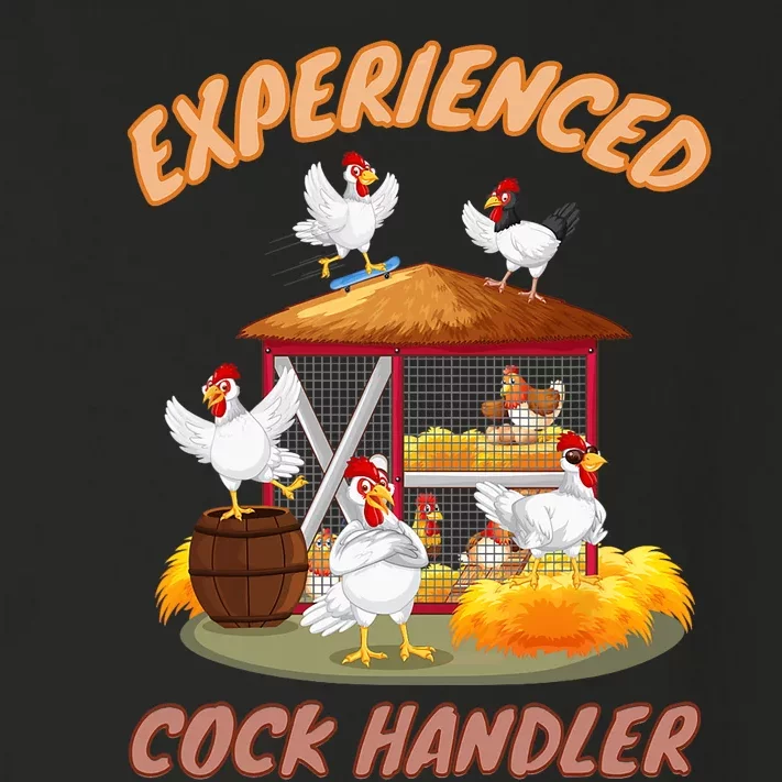 Experienced Cock Handler Funny Chicken Toddler Long Sleeve Shirt