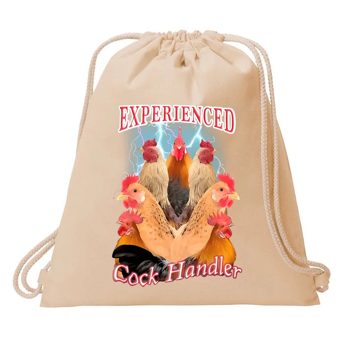 Experienced Cock Handler Drawstring Bag