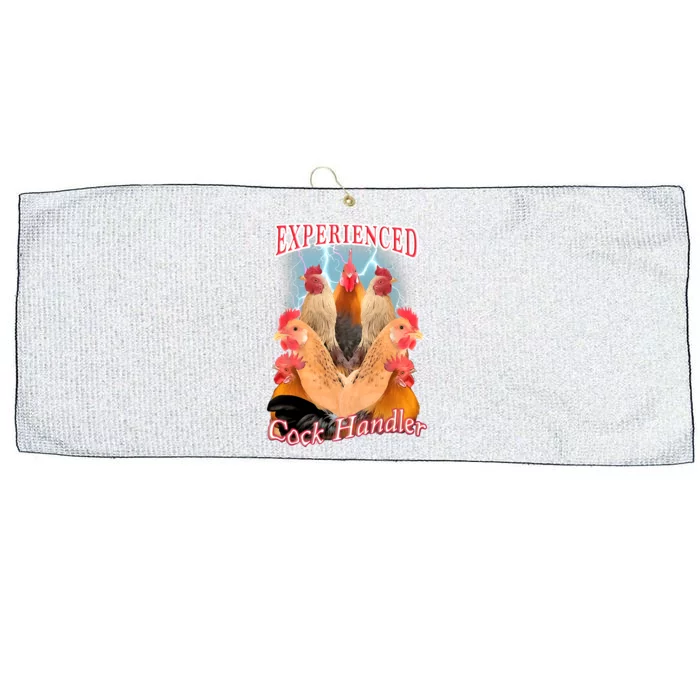 Experienced Cock Handler Large Microfiber Waffle Golf Towel