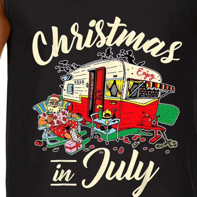 Enjoy Christmas In July Hippie RV Camping Gift Camping Lover Comfort Colors® Tank Top