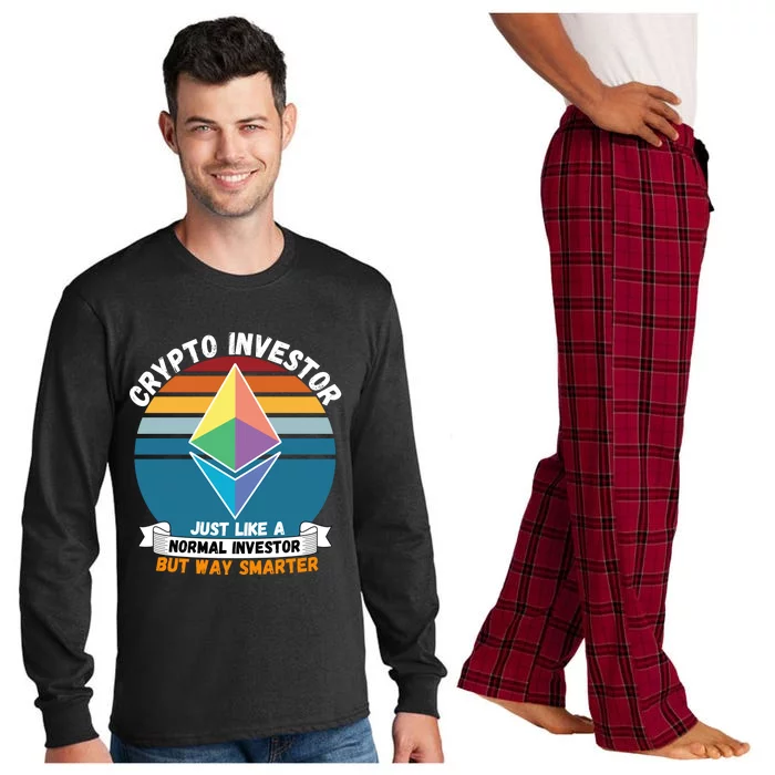 Ethereum Crypto Investor, HODL Ethereum, Crypto Coin, Funny ETH Long Sleeve Pajama Set