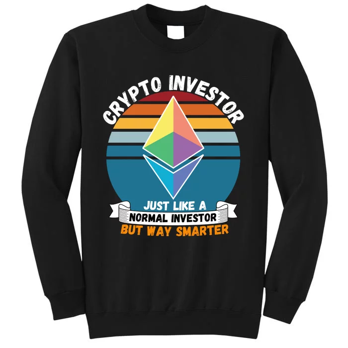 Ethereum Crypto Investor, HODL Ethereum, Crypto Coin, Funny ETH Tall Sweatshirt