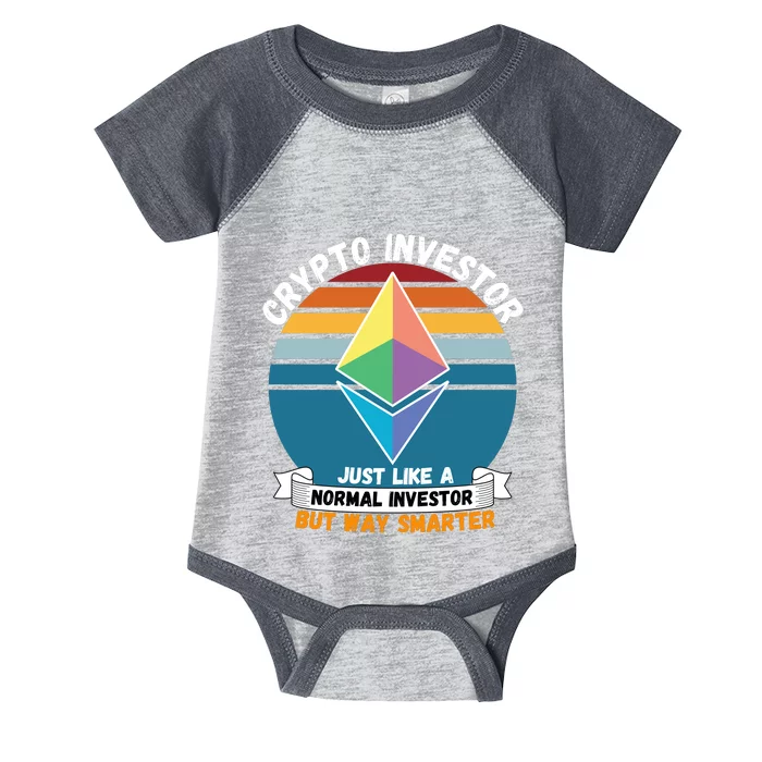 Ethereum Crypto Investor, HODL Ethereum, Crypto Coin, Funny ETH Infant Baby Jersey Bodysuit