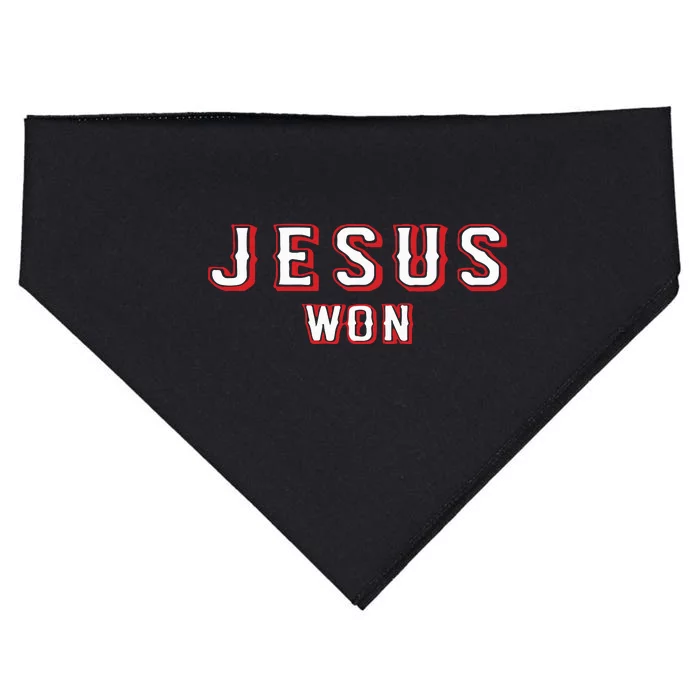 Evan Carter Jesus Won USA-Made Doggie Bandana