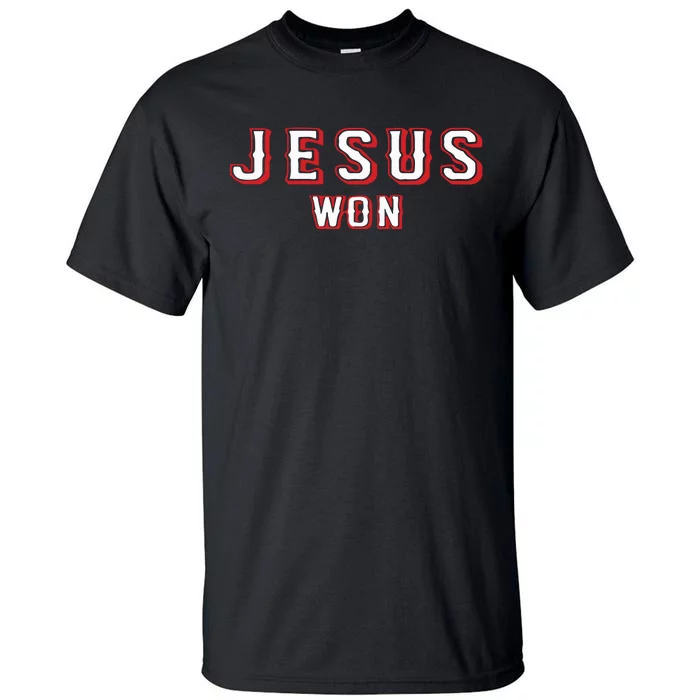 Evan Carter Jesus Won Tall T-Shirt