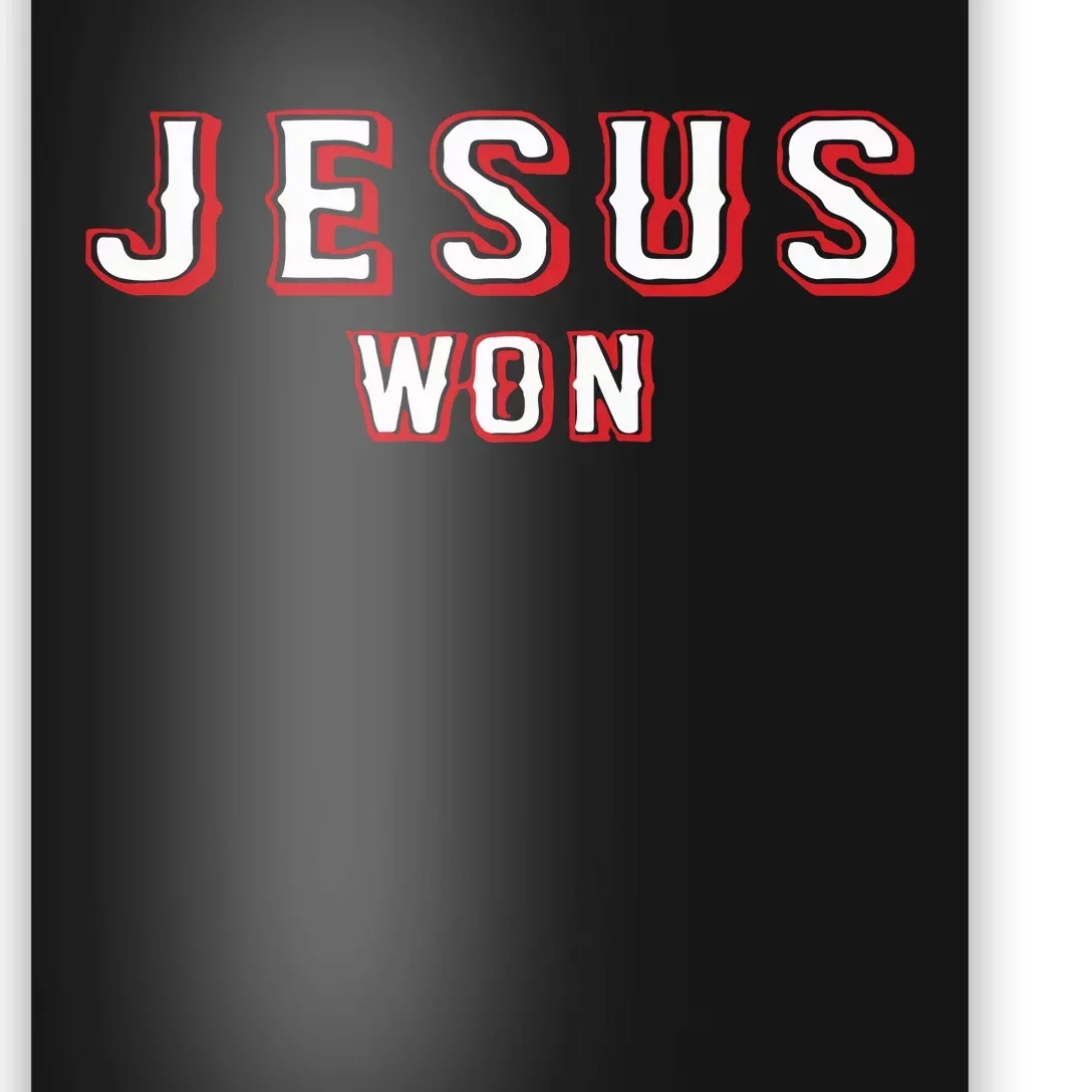 Evan Carter Jesus Won Poster