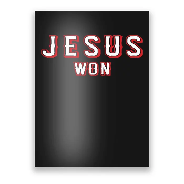 Evan Carter Jesus Won Poster