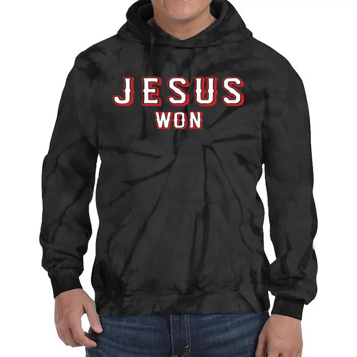 Evan Carter Jesus Won Tie Dye Hoodie