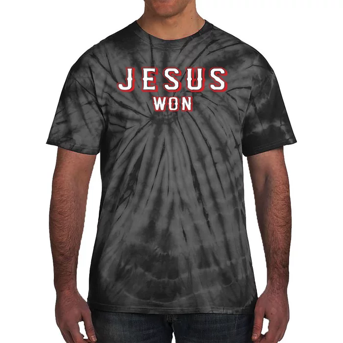 Evan Carter Jesus Won Tie-Dye T-Shirt