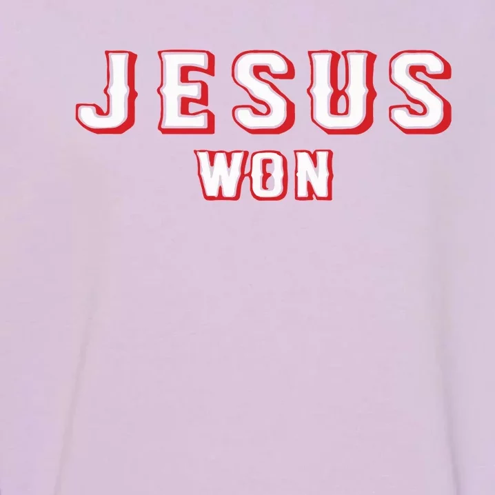 Evan Carter Jesus Won Garment-Dyed Sweatshirt