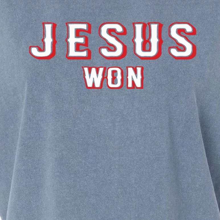 Evan Carter Jesus Won Garment-Dyed Women's Muscle Tee