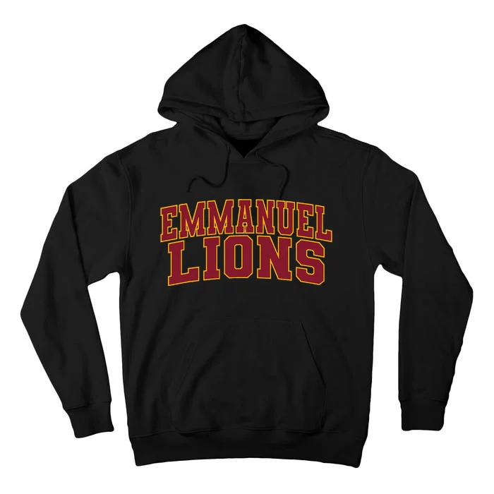 Emmanuel College Lions Arch01 Tall Hoodie