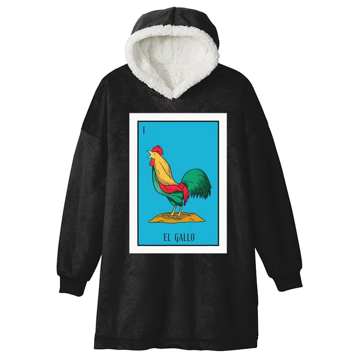 El Chicken Lottery Gift The Chicken Card Mexican Lottery Hooded Wearable Blanket