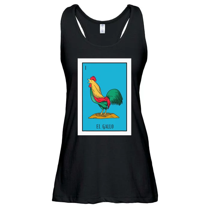 El Chicken Lottery Gift The Chicken Card Mexican Lottery Ladies Essential Flowy Tank