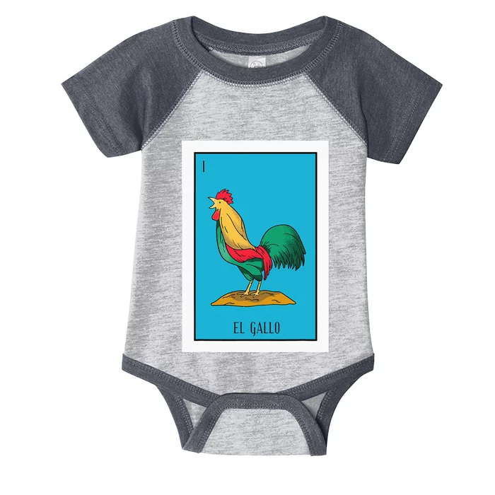 El Chicken Lottery Gift The Chicken Card Mexican Lottery Infant Baby Jersey Bodysuit