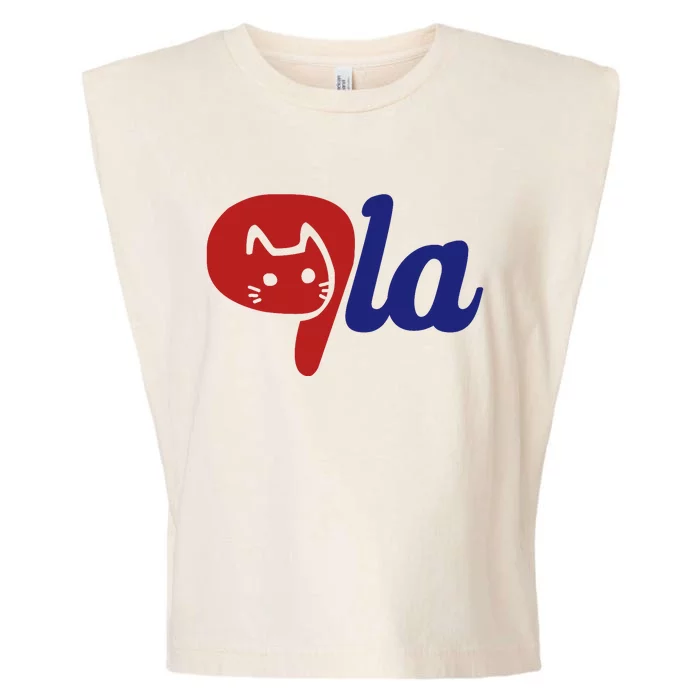 Election Cat La Kamala Harris Comma La 2024 Garment-Dyed Women's Muscle Tee