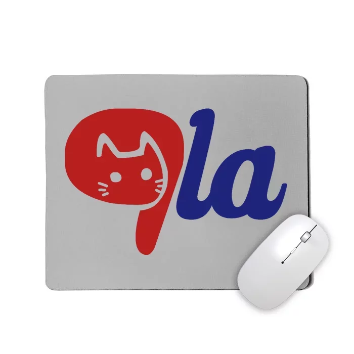 Election Cat La Kamala Harris Comma La 2024 Mousepad