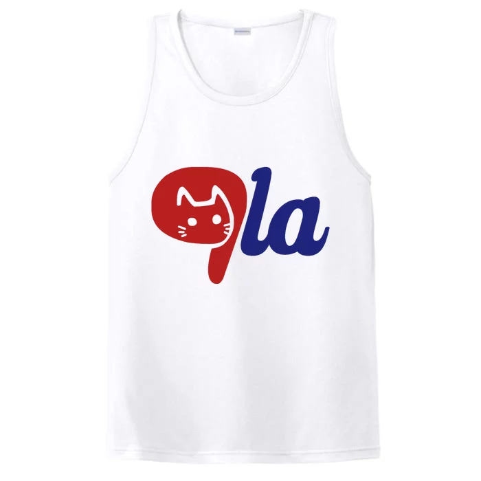 Election Cat La Kamala Harris Comma La 2024 Performance Tank