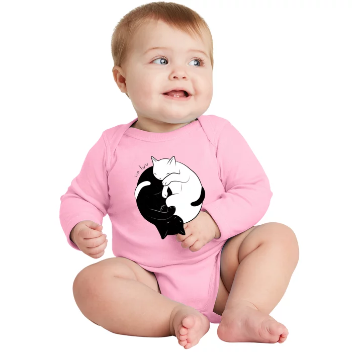 Eternal Cat Love Baby Long Sleeve Bodysuit