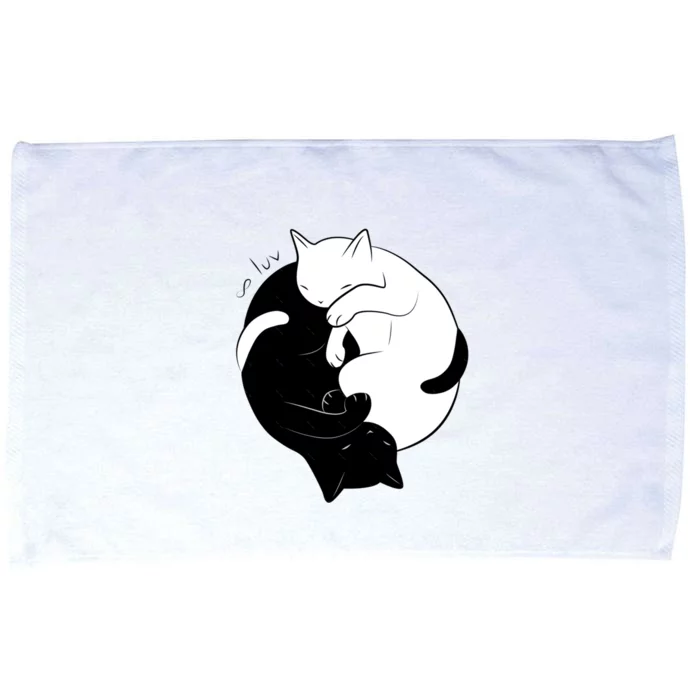 Eternal Cat Love Microfiber Hand Towel