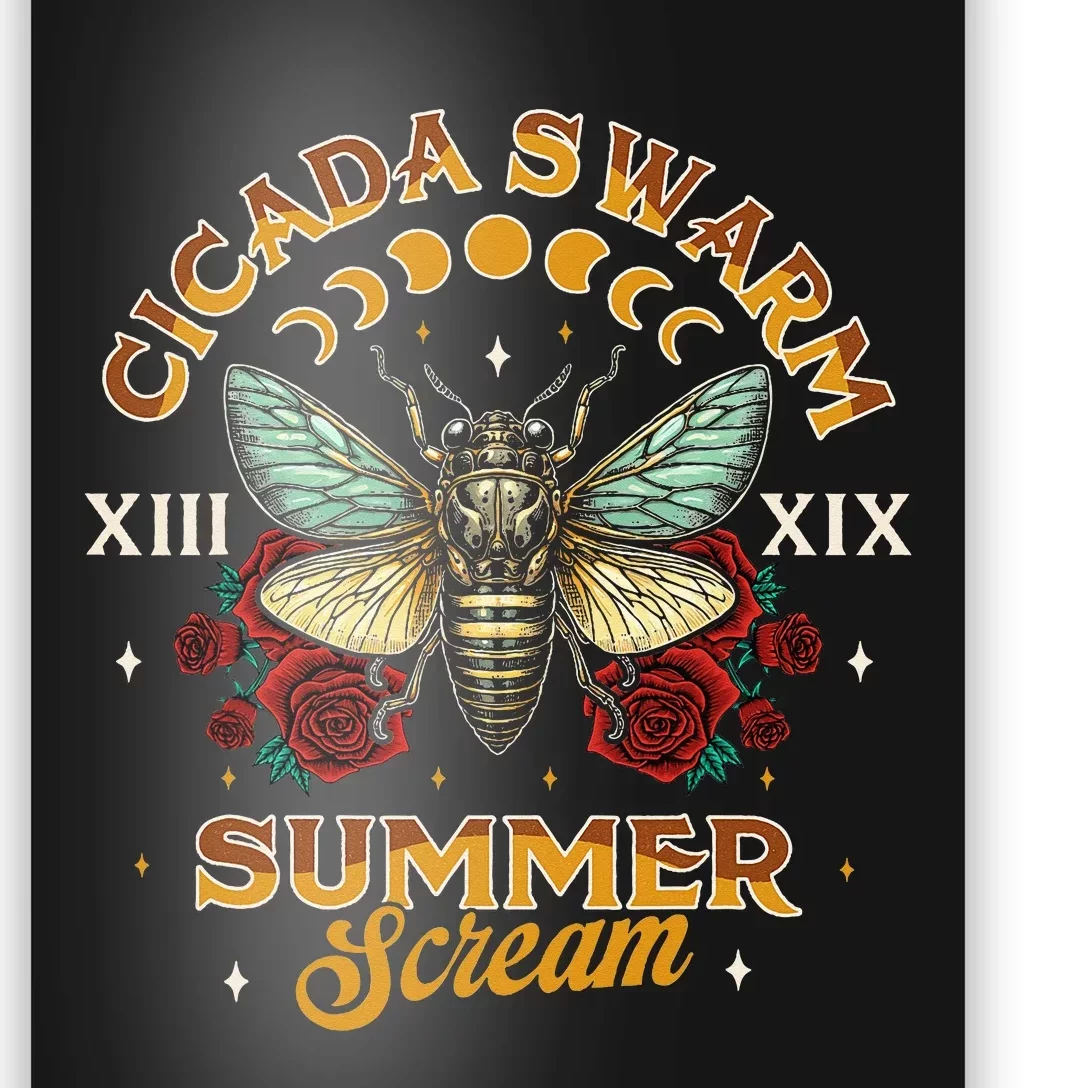 Entomology Cicada Lover 2024 Cicada Swarm Summer Poster