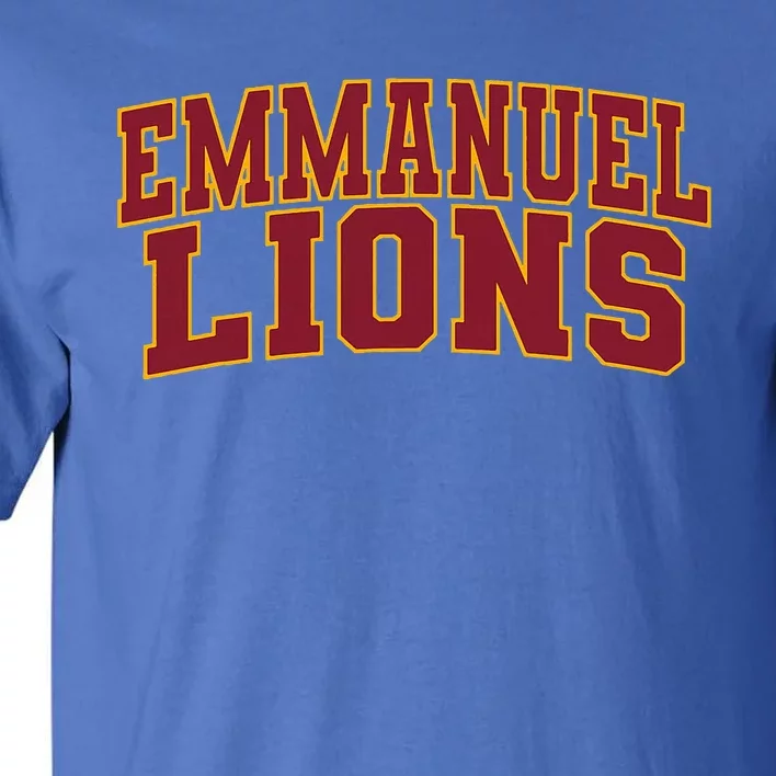 Emmanuel College Lions Arch01 Tall T-Shirt