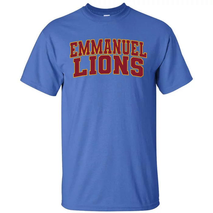 Emmanuel College Lions Arch01 Tall T-Shirt