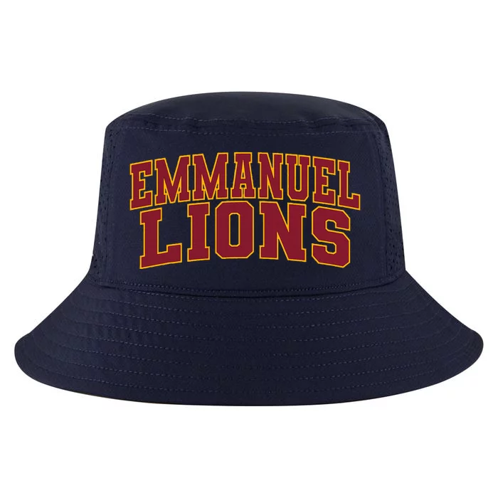 Emmanuel College Lions Arch01 Cool Comfort Performance Bucket Hat